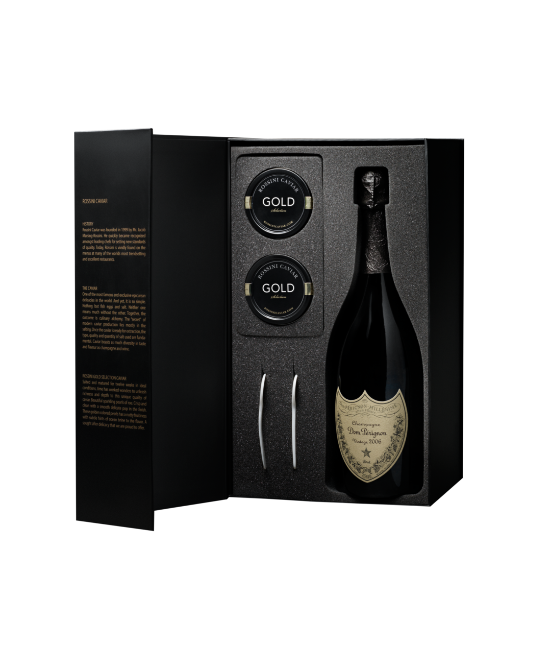 Luxury Box: champagne Dom Pérignon e caviale Real Caviar – 8pus